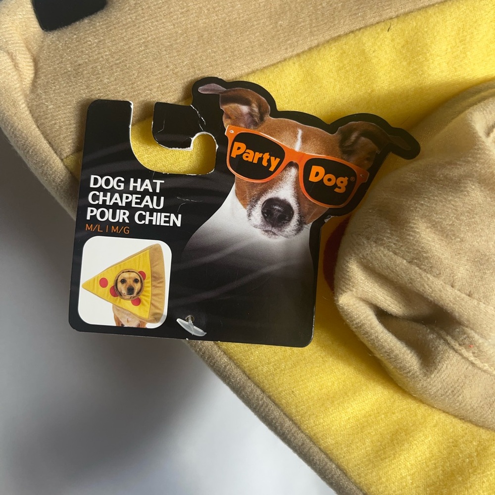 Pizza Slice Dog Costume 1 Pc NWT M/L Halloween Dress Up Party Dog - Picture 2 of 4